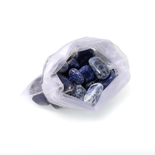 22 Tumbled Pieces of Sodalite